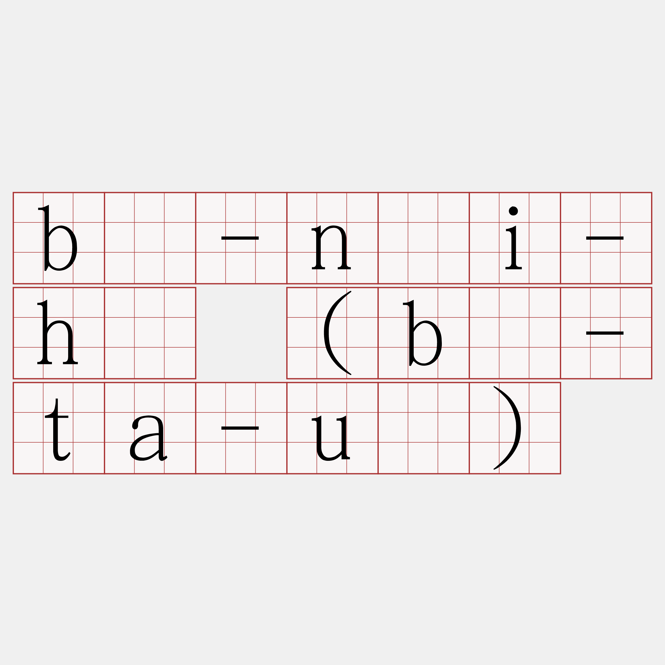bû-nāi-hô (bô-ta-uâ)